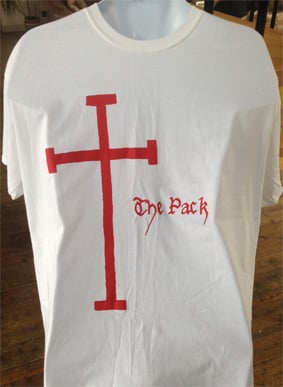 ***NEW THE PACK 'Classic Cross' White T-shirt
