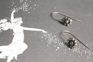 Image of Victorian Cut Steel 'Flower' Earrings