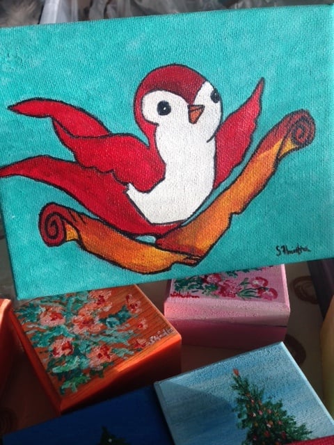 Image of The Vintage Bird Tattoo (Canvas)