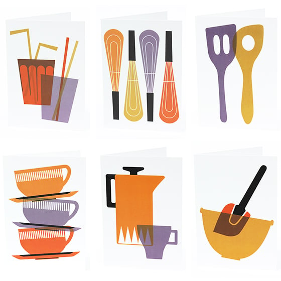Image of NOTECARD SET 'Kitchen' collection