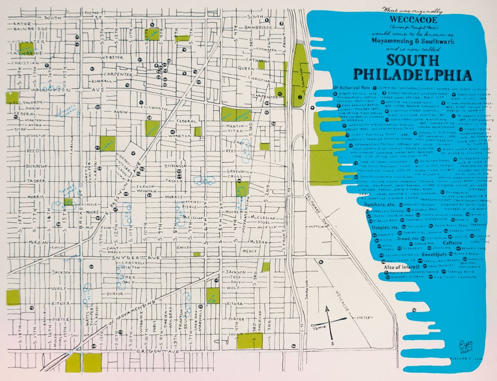 Eyes Habit — The South Philly Map