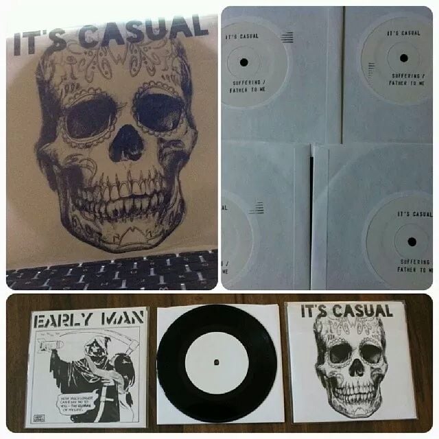 Image of It's Casual + Early Man Split 7 " vinyl