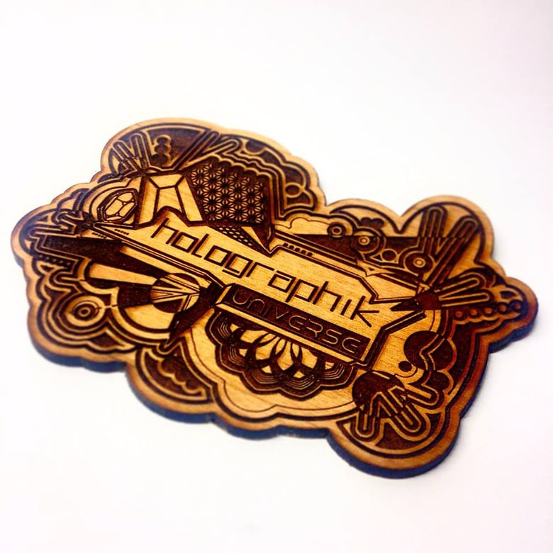 Image of Holographik Universe Signature Woodcut
