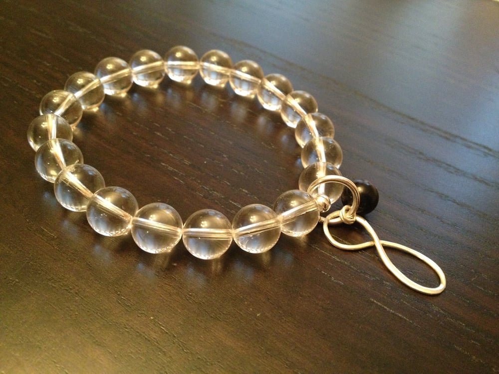 Image of Clear Quartz with Infinity 