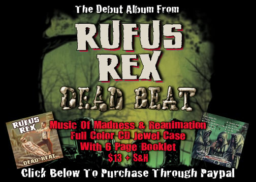 Image of Creature Feature Presents: Rufus Rex ~ Dead Beat CD