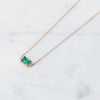 Mini Sparkling Emerald Necklace