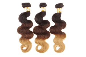 Image of Brazilian Body Wave Triple Ombre #1b #4 #27