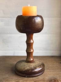 Image 2 of Heavy turned wooden chalice
