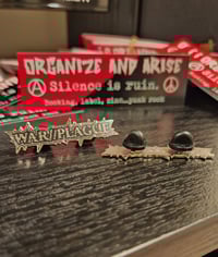 Image 1 of 2" War//Plague enamel pin