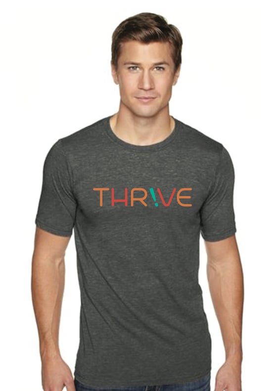 Image of Thrive Tshirt - Charcoal (Men's Cut)