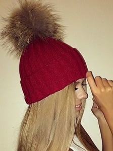 Image of Beanie Fur Hat