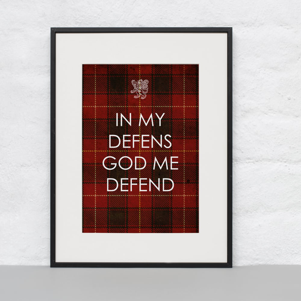 Image of In my defens God me defend (Print)