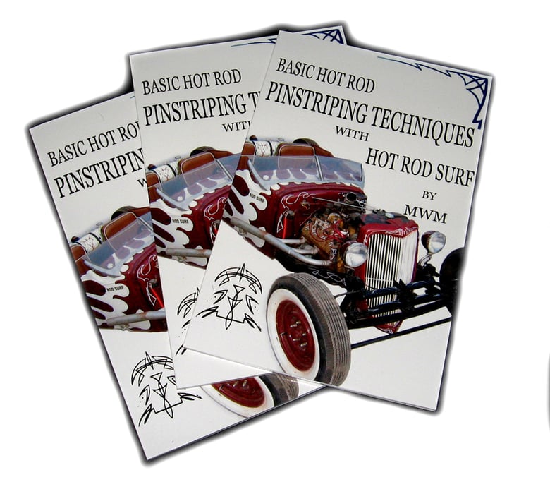 Image of HOT ROD SURF ® How To Basic Hot Rod Pinstriping Techniques with HOT ROD SURF by MWM - Book