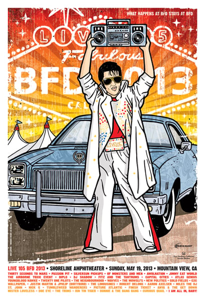 Image of Live 105 BFD 2013 Poster
