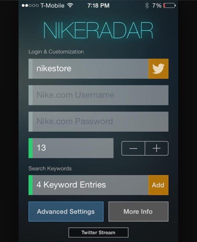 Image of Nike.com iOS Bot