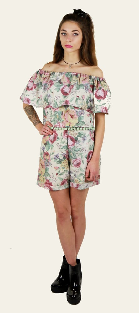 Image of Betty Floral Pompom Co-ord 