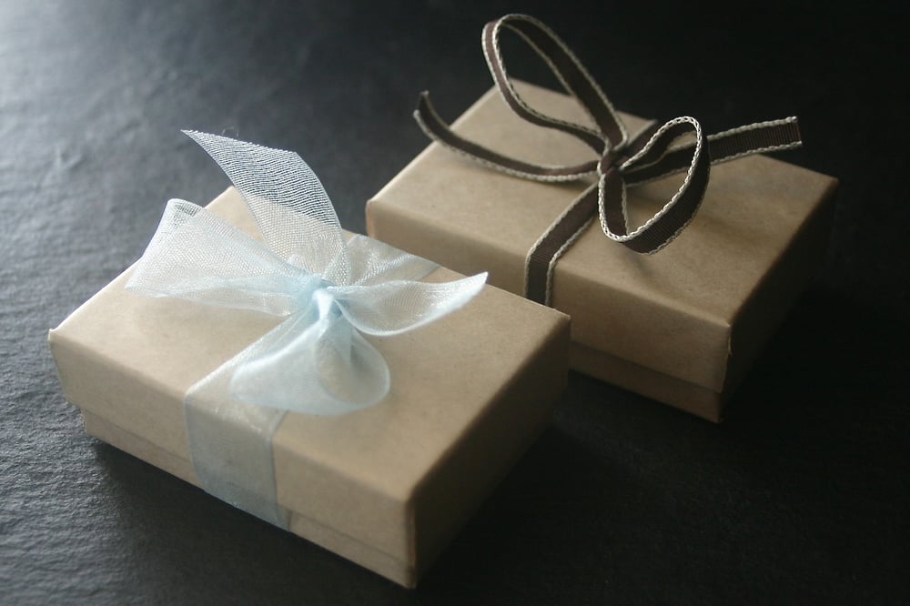 Image of Recycled gift boxes