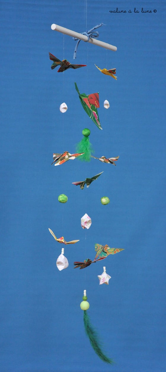 Image of Mobile origami "Papillons"
