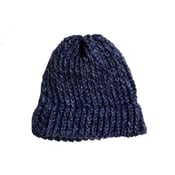 Image of Heather Blue knit beanie 