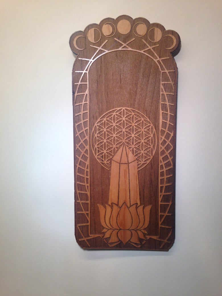 Image of Crystal Temple Woodcut