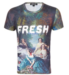 Image of Fresh river mural t shirt