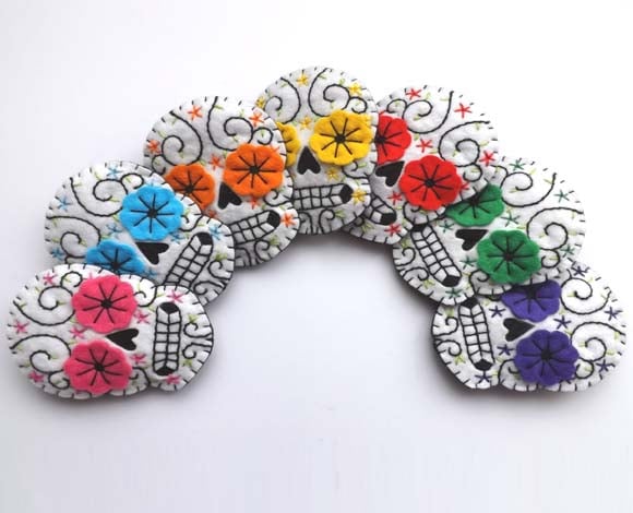 Image of Sugar Skull Brooch