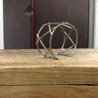 Image 2 of open mesh cuff bracelet