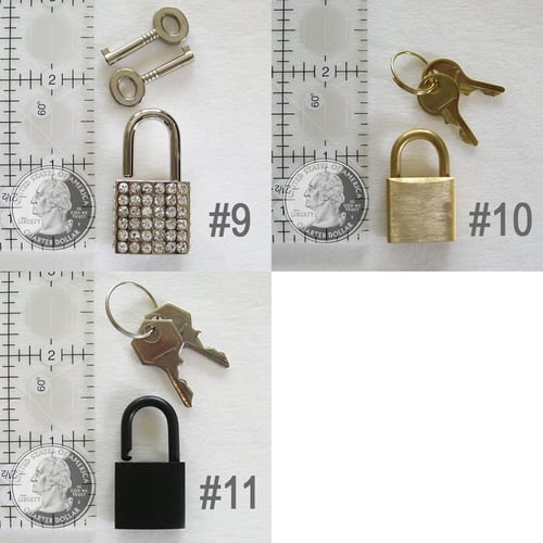 Image of Replacement Lock & Key Sets for Handbags, Purses & Bags - Gold, Silver, Bling & More - Accessory