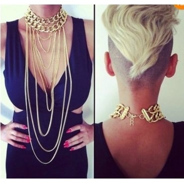 Image of Gold Metal Body Chain    