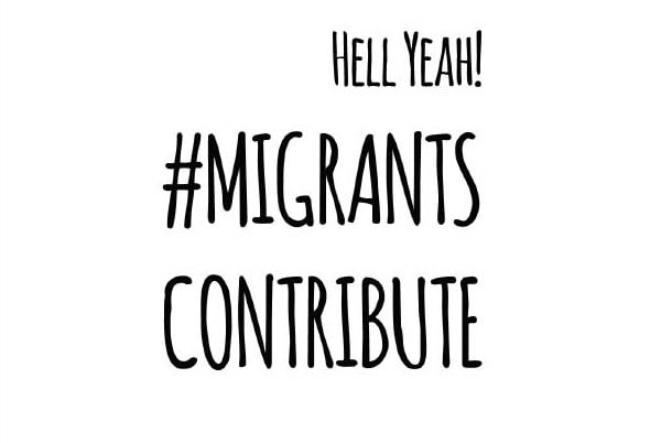 Image of #MigrantsContribute Campaign T-Shirt 