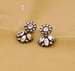 Image of VINTAGE CRYSTAL STUD EARRINGS