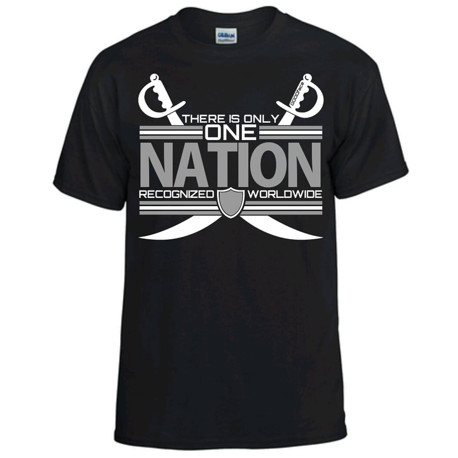 Image of BLACK "There Is Only ONE NATION" Men's Tee