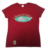 Image of Crucian Girls Rock Women's T-Shirt (Maroon)