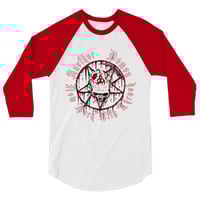 Image 2 of NYC Thrash 3/4 sleeve raglan shirt