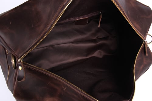Image of Super Large Genuine Leather Travel Bag, Duffle Bag 1098