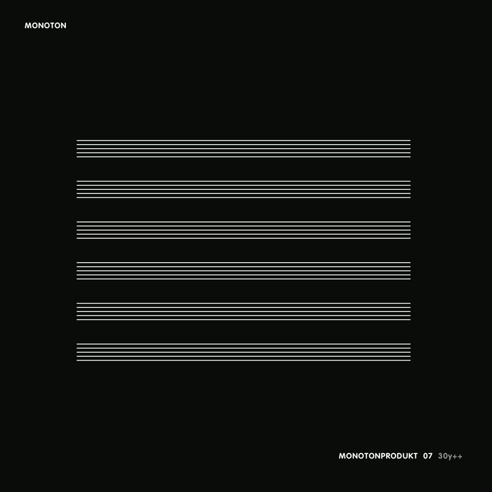 Image of Monoton - Monotonprodukt 07 2LP (dsr034LP) - fifth pressing limited black vinyl