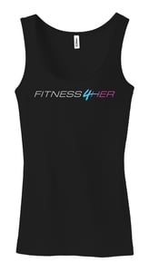 Image of Fitness4Her - "Black" Tank Top (Women's)