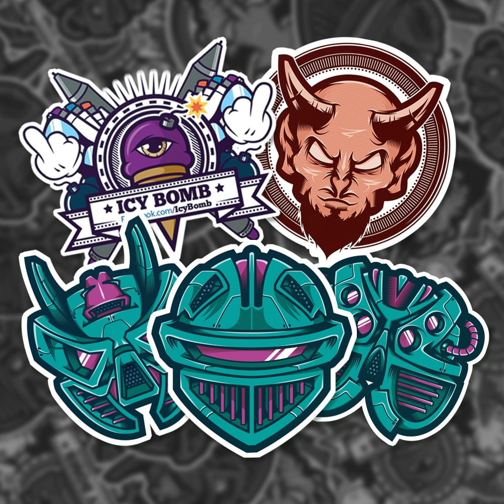 Image of Icy Bomb's Stickers Pack #1