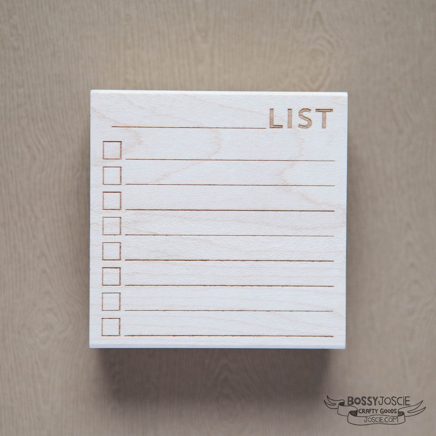 Image of Post it Note sized Blank List Stamp