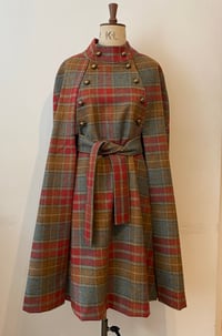 Image 1 of Check Stalker Belted Cape