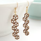 Image of Honeycomb Stringbean Earrings