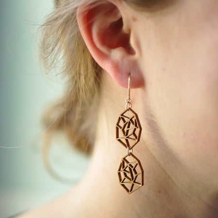 The Harbinger Co. — Double Gem Earrings