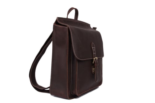 Image of Vintage Leather Backpack, Messenger Bag, Laptop Briefcase, Handbag 6963