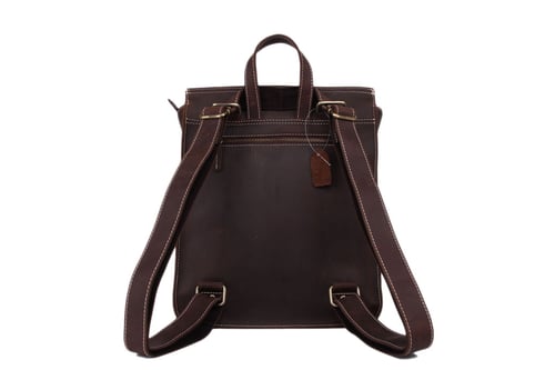 Image of Vintage Leather Backpack, Messenger Bag, Laptop Briefcase, Handbag 6963