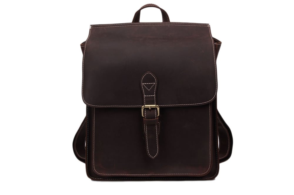 Image of Vintage Leather Backpack, Messenger Bag, Laptop Briefcase, Handbag 6963