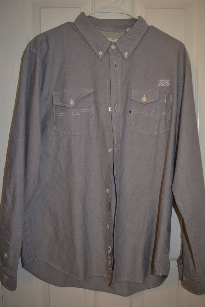 Image of Us Vs. Them Longsleeve Buttondown Shirt