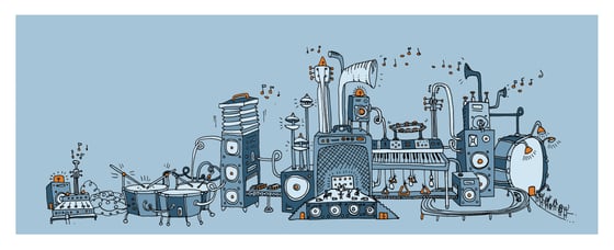 Image of Music Factory Print