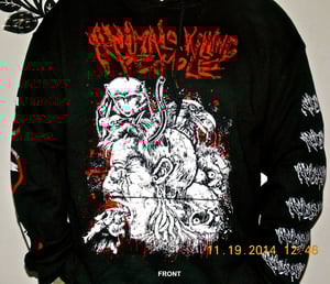 Image of Animals Killing People - Hooded Sweatshirt - Human being devoured by Animals design