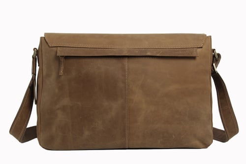 Image of Vintage Leather Messenger Bag, Crossbody Bag, Shoulder Bag, Laptop Bag 6002LR