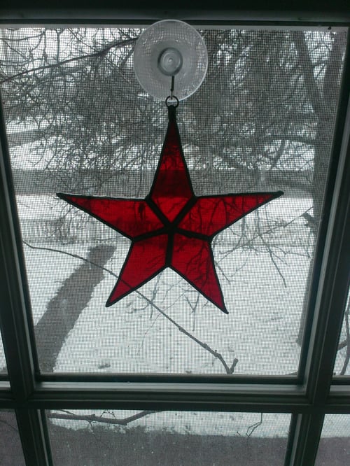 Image of Transparent Solid Star-stained glass
